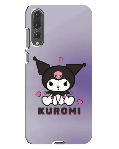 Чохол для Huawei P20 Pro (CLT-L04) з картинкою «Kuromi — фіолетовий арт»