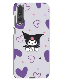 Чохол для Huawei P20 Pro (CLT-L04) з картинкою «Kuromi та лавандові серця»