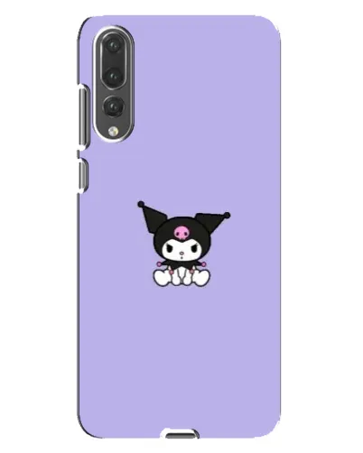 Чохол для Huawei P20 Pro (CLT-L04) з картинкою «Kuromi — фіолетовий мінімалізм»