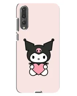 Чохол для Huawei P20 Pro (CLT-L04) з картинкою «Kuromi та серце»