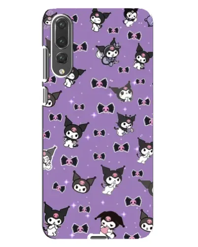 Чохол для Huawei P20 Pro (CLT-L04) з картинкою «Kuromi — патерн»