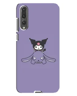 Чохол для Huawei P20 Pro (CLT-L04) з картинкою «Kuromi на ліловому фоні»