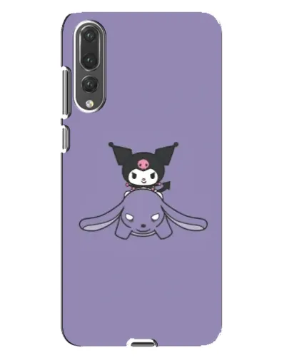 Чохол для Huawei P20 Pro (CLT-L04) з картинкою «Kuromi на ліловому фоні»