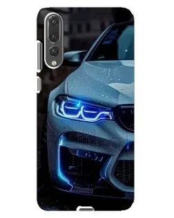 Чохол для Huawei P20 Pro (CLT-L04) з картинкою «Погляд BMW з синіми фарами»
