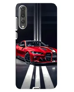 Чохол для Huawei P20 Pro (CLT-L04) з картинкою «Червона BMW на дорозі»