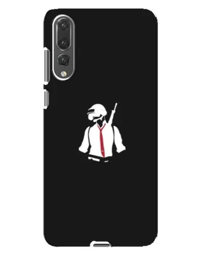 Чохол для Huawei P20 Pro (CLT-L04) з картинкою «PUBG — силует воїна»