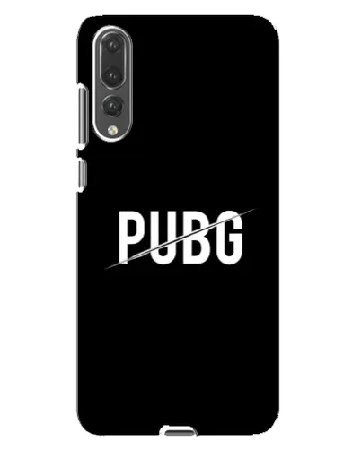 Чохол для Huawei P20 Pro (CLT-L04) з картинкою «PUBG — білий логотип»