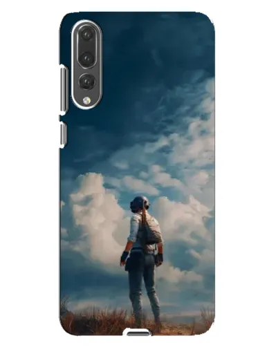 Чохол для Huawei P20 Pro (CLT-L04) з картинкою «Герой PUBG на скелі»