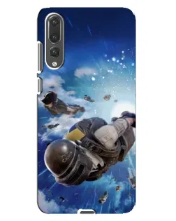 Чохол для Huawei P20 Pro (CLT-L04) з картинкою «Десант PUBG — стрибок»