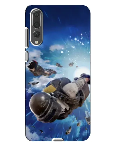 Чохол для Huawei P20 Pro (CLT-L04) з картинкою «Десант PUBG — стрибок»