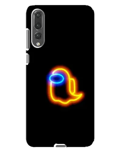 Чохол для Huawei P20 Pro (CLT-L04) з картинкою «Among Us неонове сяйво»