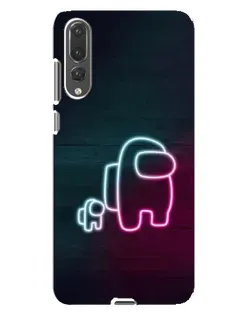 Чохол для Huawei P20 Pro (CLT-L04) з картинкою «Among Us неон-арт»