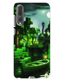 Чохол для Huawei P20 Pro (CLT-L04) з картинкою «Minecraft лісовий пейзаж»