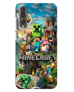 Чохол для Huawei P20 Pro (CLT-L04) з картинкою «Замок Minecraft»
