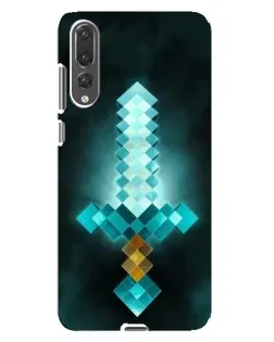 Чехол для Huawei P20 Pro (CLT-L04) с картинкой «Алмазный меч неон»