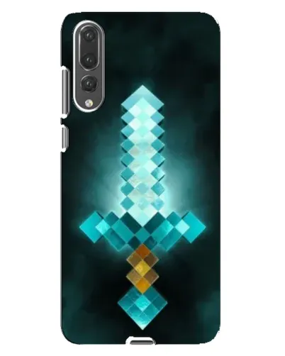 Чехол для Huawei P20 Pro (CLT-L04) с картинкой «Алмазный меч неон»