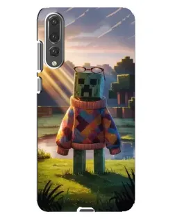 Чехол для Huawei P20 Pro (CLT-L04) с картинкой «Крипер в свитере»