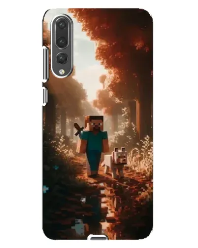 Чехол для Huawei P20 Pro (CLT-L04) с картинкой «Стив в лесу»