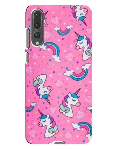 Чехол для Huawei P20 Pro (CLT-L04) с картинкой «Unicorn паттерн розовый» Чехол для Huawei P20 Pro (CLT-L04) с картинкой «Unicorn паттерн розовый»