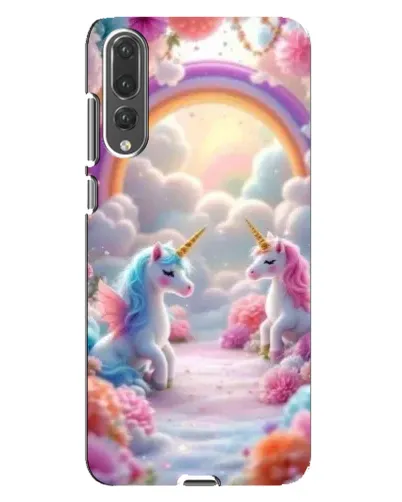 Чехол для Huawei P20 Pro (CLT-L04) с картинкой «Радуга и единороги» Чехол для Huawei P20 Pro (CLT-L04) с картинкой «Радуга и единороги»