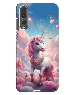 Чехол для Huawei P20 Pro (CLT-L04) с картинкой «Единорог среди облаков»