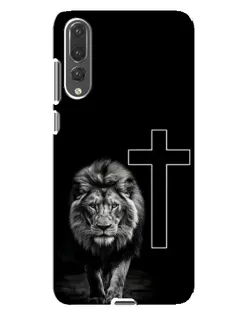 Чохол для Huawei P20 Pro (CLT-L04) з картинкою «Лев та Хрест»