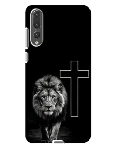Чехол для Huawei P20 Pro (CLT-L04) с картинкой «Лев и Крест»