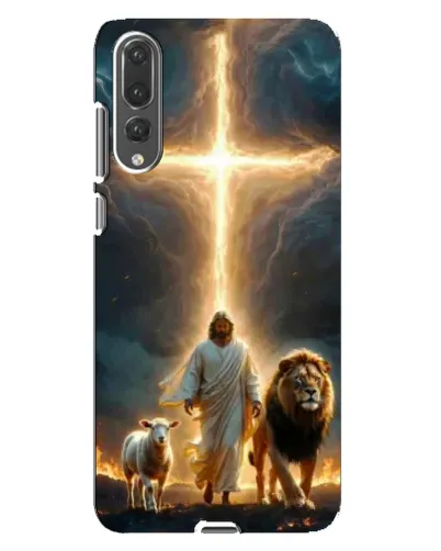 Чехол для Huawei P20 Pro (CLT-L04) с картинкой «Лев Иуды и Свет»