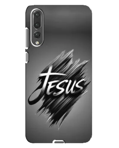 Чехол для Huawei P20 Pro (CLT-L04) с картинкой «Надпись Jesus Graffiti»