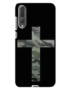Чехол для Huawei P20 Pro (CLT-L04) с картинкой «Милитари Крест»