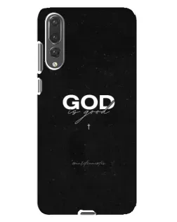 Чехол для Huawei P20 Pro (CLT-L04) с картинкой «GOD — Бог над всем»