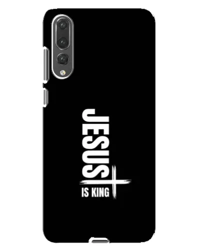 Чехол для Huawei P20 Pro (CLT-L04) с картинкой «Вертикаль веры Jesus»
