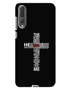 Чехол для Huawei P20 Pro (CLT-L04) с картинкой «Текстовый крест»