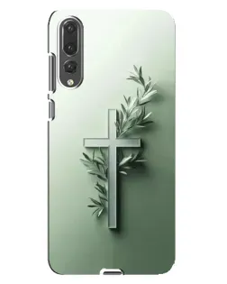 Чехол для Huawei P20 Pro (CLT-L04) с картинкой «Оливковая ветвь»