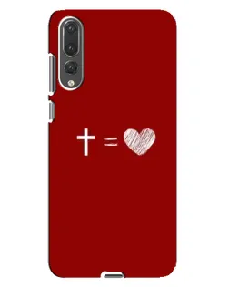 Чехол для Huawei P20 Pro (CLT-L04) с картинкой «Уравнение любви»