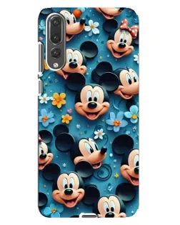 Чохол для Huawei P20 Pro (CLT-L04) з картинкою «Паттерн Міккі та Мінні»