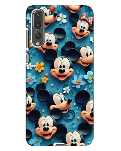 Чохол для Huawei P20 Pro (CLT-L04) з картинкою «Паттерн Міккі та Мінні»