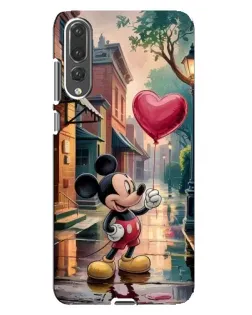 Чохол для Huawei P20 Pro (CLT-L04) з картинкою «Міккі та кулька-серце»