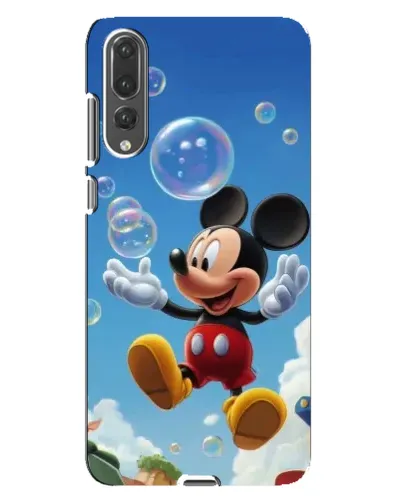 Чохол для Huawei P20 Pro (CLT-L04) з картинкою «Mickey та мильні бульбашки»