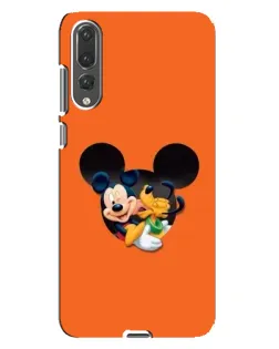 Чохол для Huawei P20 Pro (CLT-L04) з картинкою «Серце Міккі Мінні»