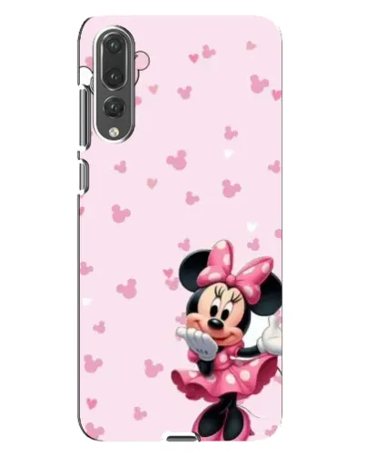 Чохол для Huawei P20 Pro (CLT-L04) з картинкою «Мінні Маус та сердечка»