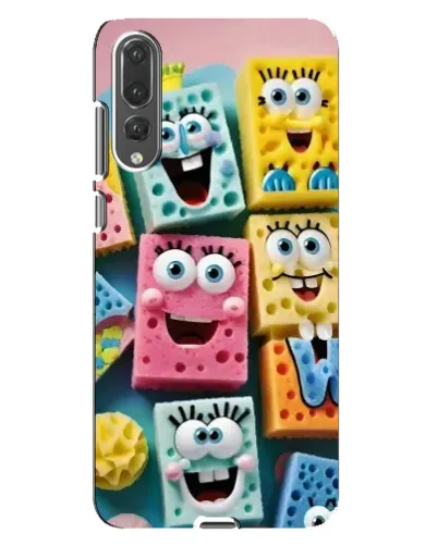 Чехол для Huawei P20 Pro (CLT-L04) с картинкой «Цветные губки»
