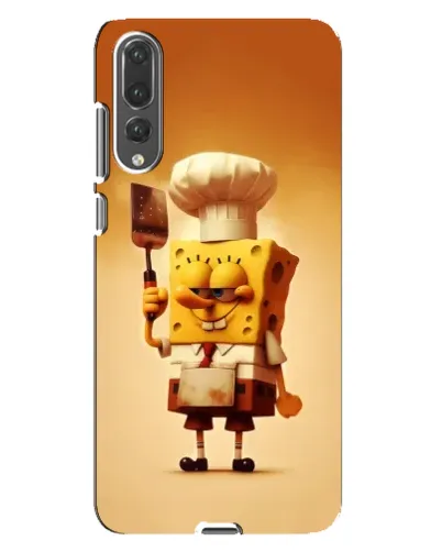 Чехол для Huawei P20 Pro (CLT-L04) с картинкой «Губка Боб повар»
