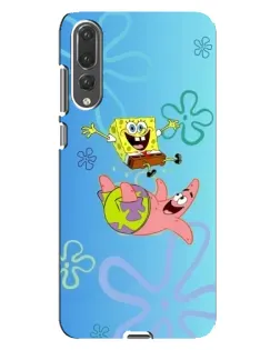 Чехол для Huawei P20 Pro (CLT-L04) с картинкой «Спанч Боб и Патрик»