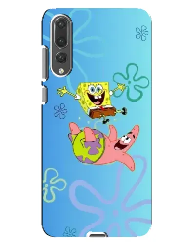 Чехол для Huawei P20 Pro (CLT-L04) с картинкой «Спанч Боб и Патрик»