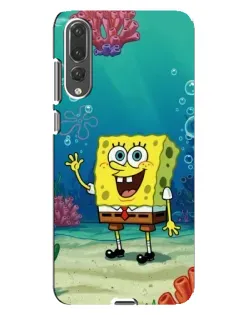 Чехол для Huawei P20 Pro (CLT-L04) с картинкой «Подводный привет»