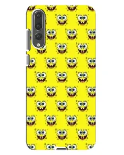 Чехол для Huawei P20 Pro (CLT-L04) с картинкой «Паттерн Губка Боб»