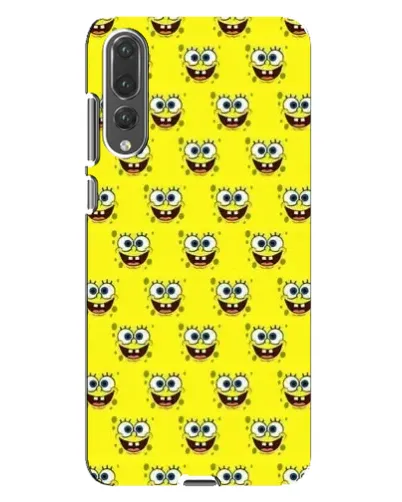 Чехол для Huawei P20 Pro (CLT-L04) с картинкой «Паттерн Губка Боб»