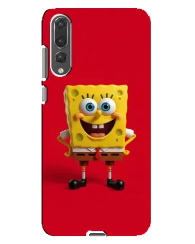 Чехол для Huawei P20 Pro (CLT-L04) с картинкой «Спанч Боб на красном»
