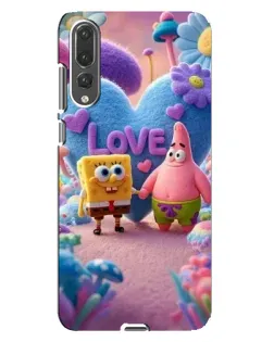 Чехол для Huawei P20 Pro (CLT-L04) с картинкой «Губка Боб Патрик»